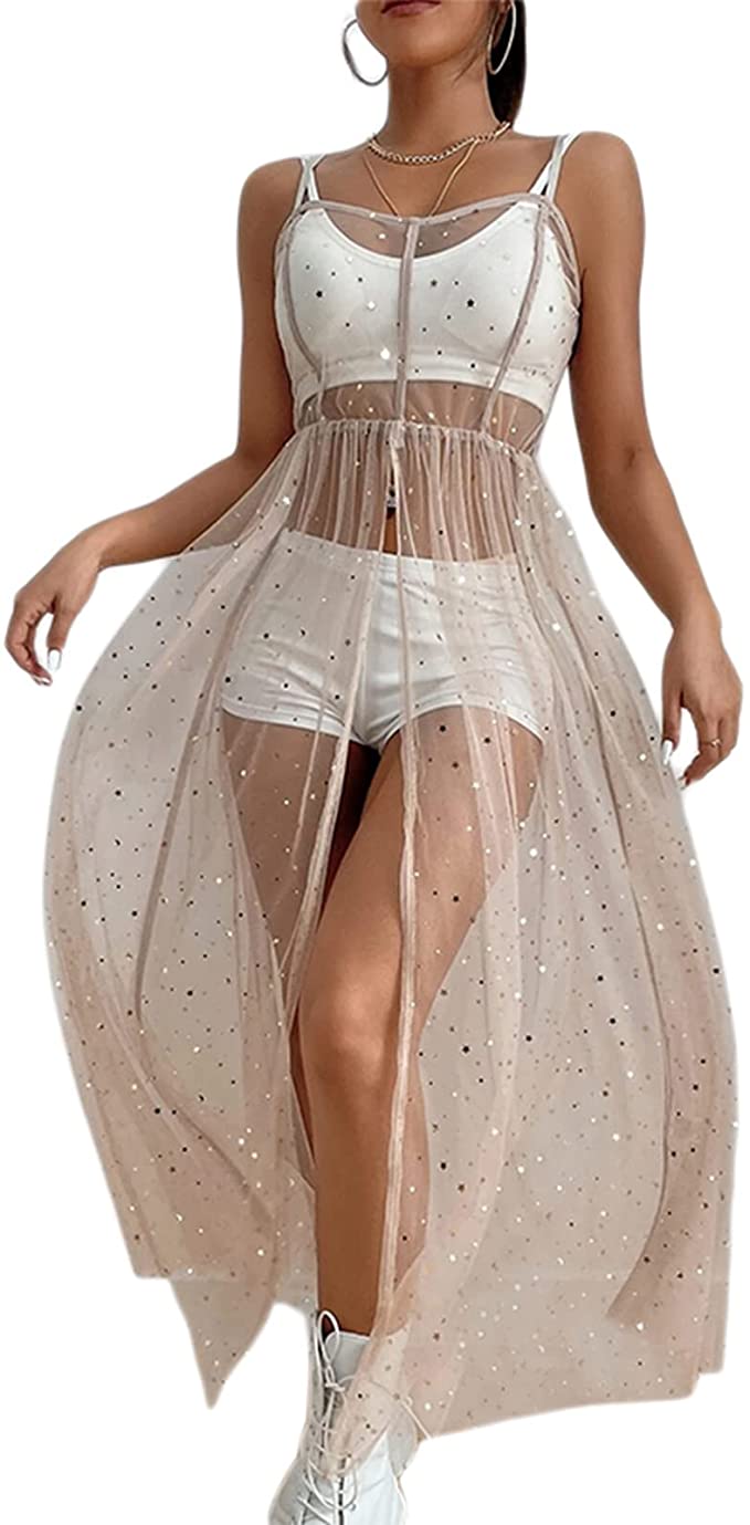 robe longue avec voile transparent blanche et rose