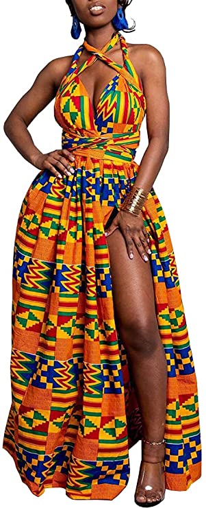 robe longue femme africaine chic grande taille