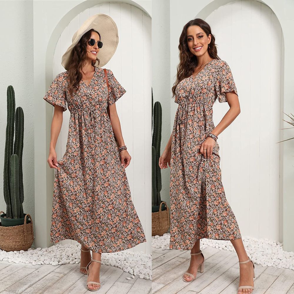 Achat robe longue bohème hippie chic femme